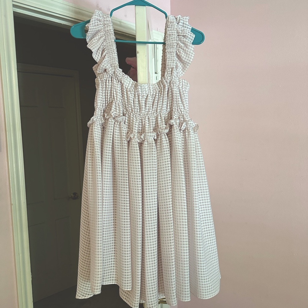 Lavender searsucker dress